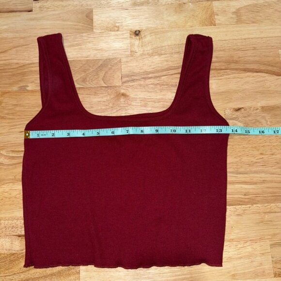 SHEIN Red Crop Fitted Tank Top - Picture 7 of 8